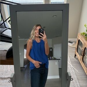 Pleione Blue Tank Top Sleeveless Casual